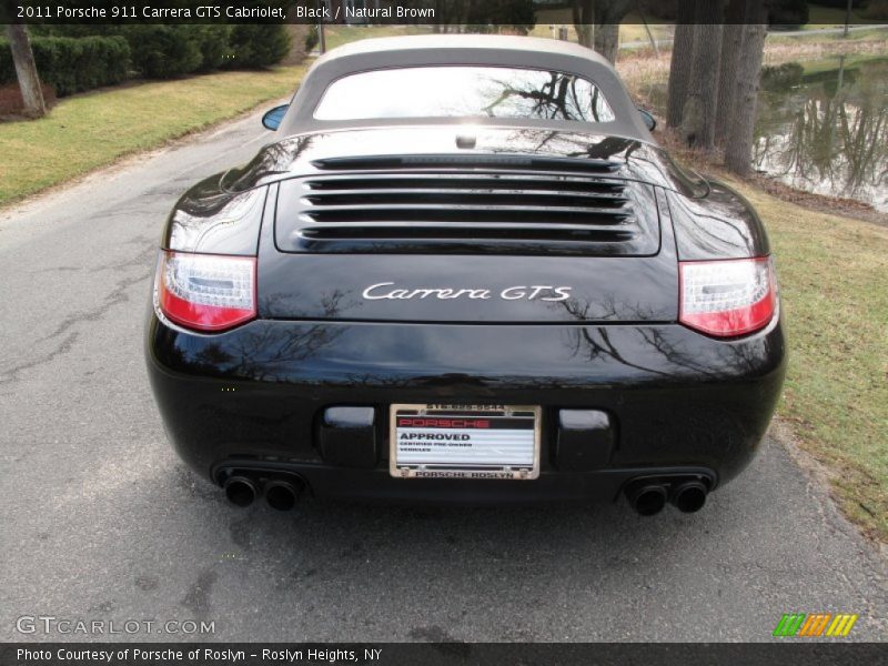 Black / Natural Brown 2011 Porsche 911 Carrera GTS Cabriolet