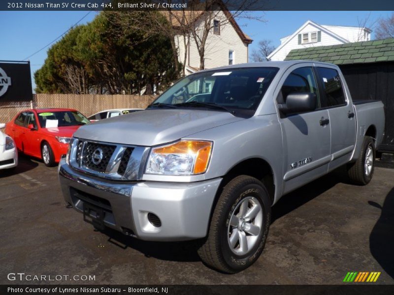 Brilliant Silver / Charcoal 2012 Nissan Titan SV Crew Cab 4x4
