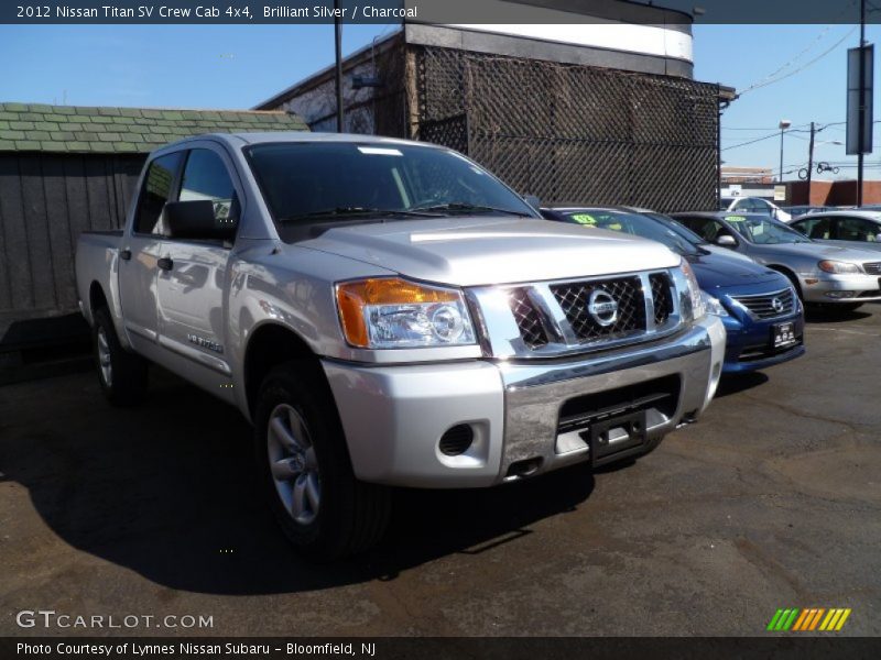 Brilliant Silver / Charcoal 2012 Nissan Titan SV Crew Cab 4x4
