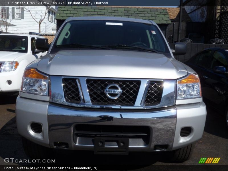 Brilliant Silver / Charcoal 2012 Nissan Titan SV Crew Cab 4x4