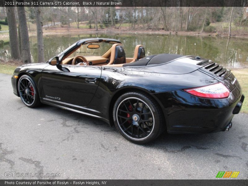 Black / Natural Brown 2011 Porsche 911 Carrera GTS Cabriolet