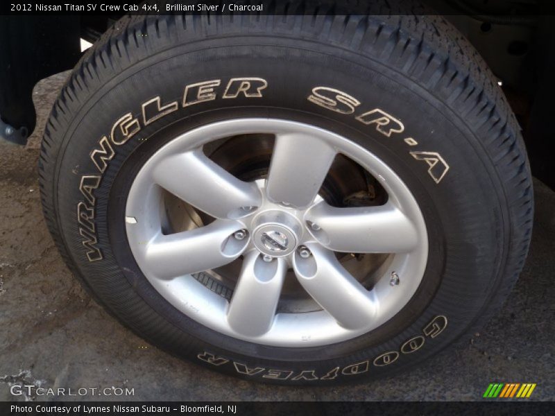 Brilliant Silver / Charcoal 2012 Nissan Titan SV Crew Cab 4x4