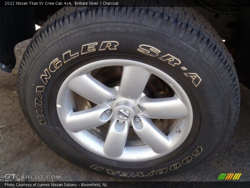 Brilliant Silver / Charcoal 2012 Nissan Titan SV Crew Cab 4x4
