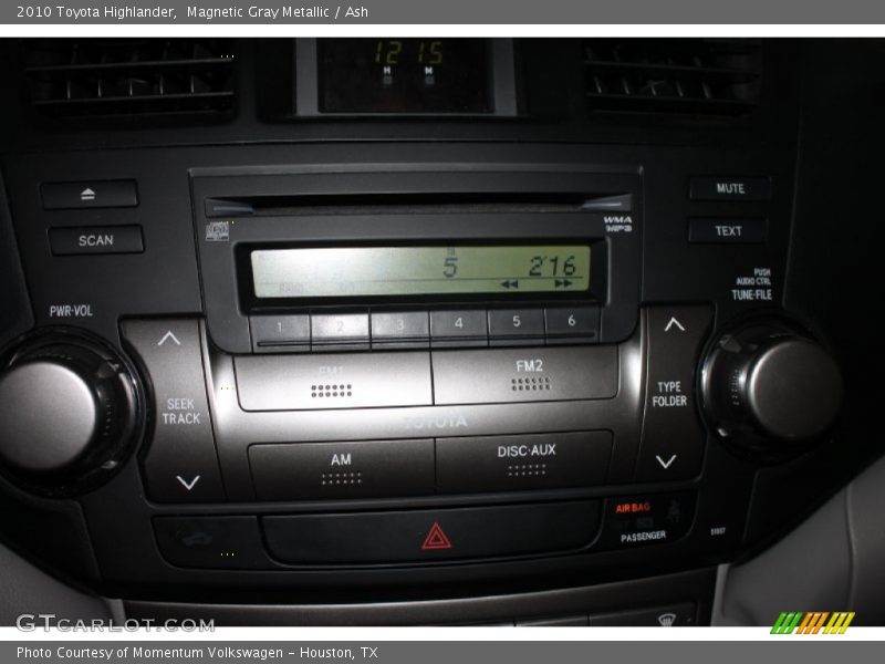 Magnetic Gray Metallic / Ash 2010 Toyota Highlander