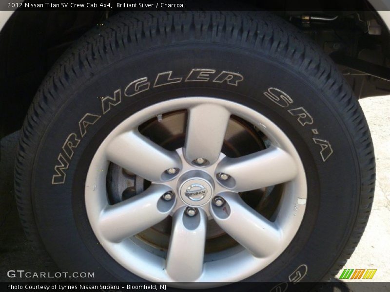 Brilliant Silver / Charcoal 2012 Nissan Titan SV Crew Cab 4x4