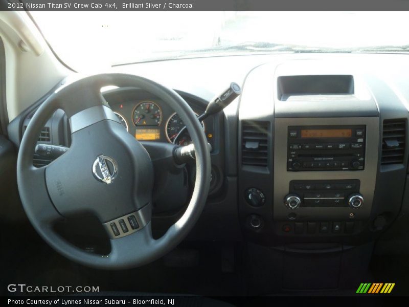 Brilliant Silver / Charcoal 2012 Nissan Titan SV Crew Cab 4x4