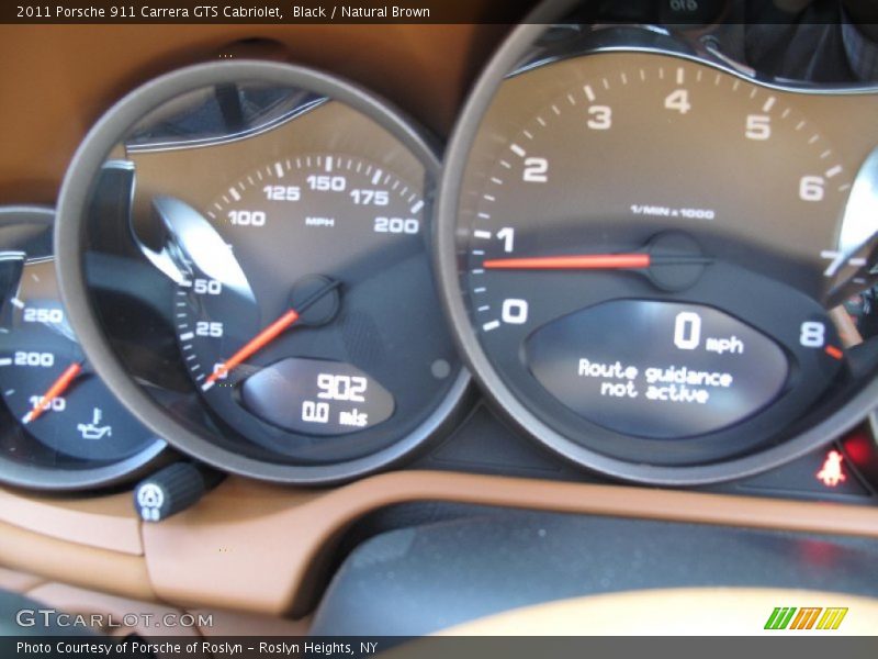 Black / Natural Brown 2011 Porsche 911 Carrera GTS Cabriolet
