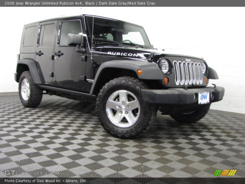 Black / Dark Slate Gray/Med Slate Gray 2008 Jeep Wrangler Unlimited Rubicon 4x4