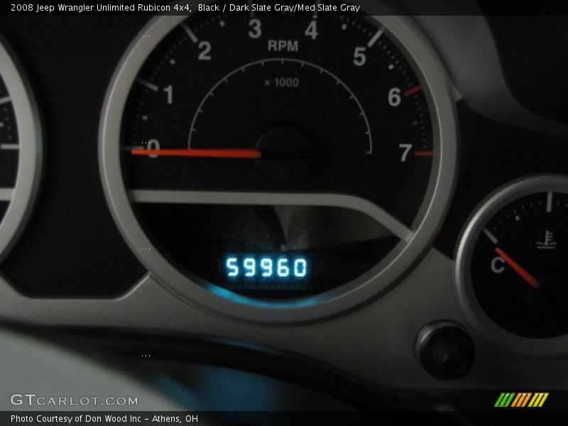 Black / Dark Slate Gray/Med Slate Gray 2008 Jeep Wrangler Unlimited Rubicon 4x4