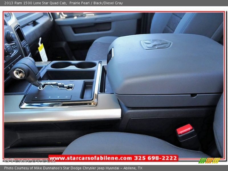 Prairie Pearl / Black/Diesel Gray 2013 Ram 1500 Lone Star Quad Cab