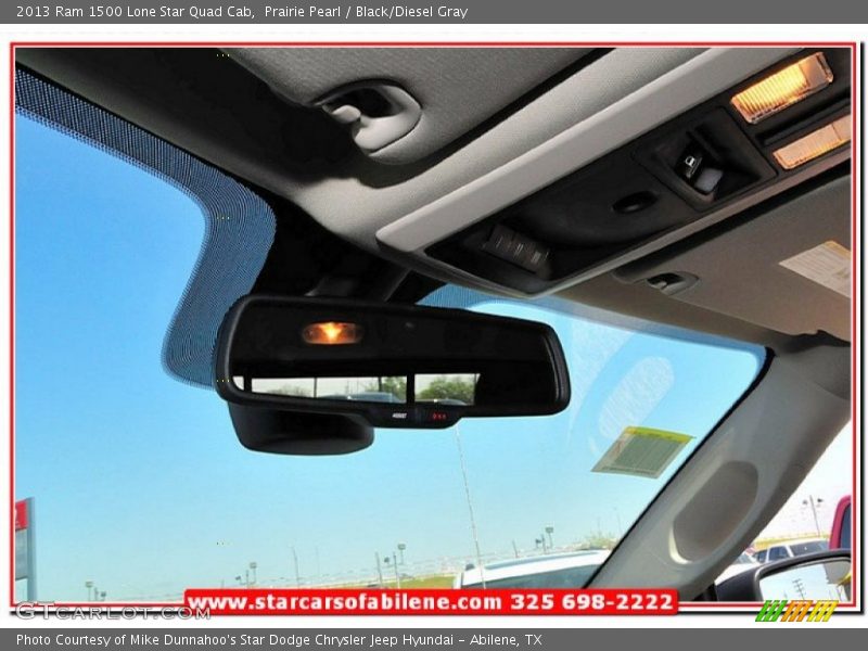 Prairie Pearl / Black/Diesel Gray 2013 Ram 1500 Lone Star Quad Cab