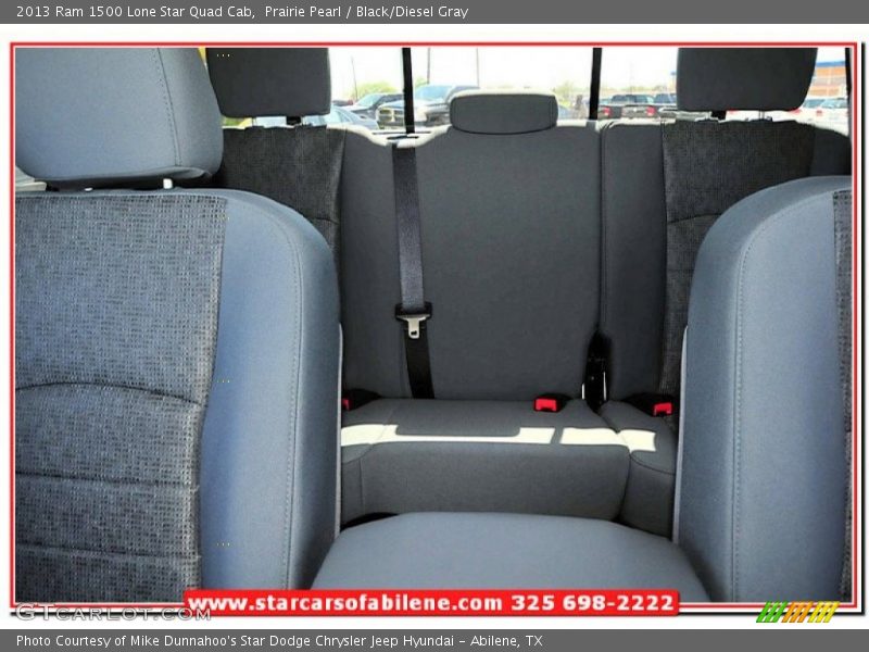 Prairie Pearl / Black/Diesel Gray 2013 Ram 1500 Lone Star Quad Cab