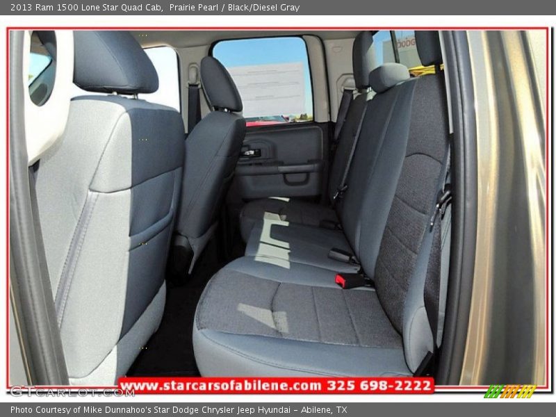 Prairie Pearl / Black/Diesel Gray 2013 Ram 1500 Lone Star Quad Cab