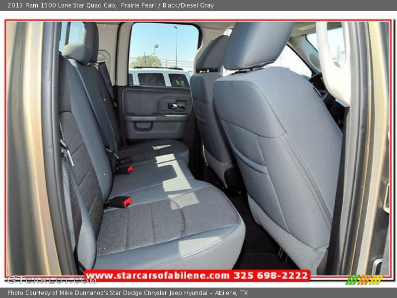 Prairie Pearl / Black/Diesel Gray 2013 Ram 1500 Lone Star Quad Cab