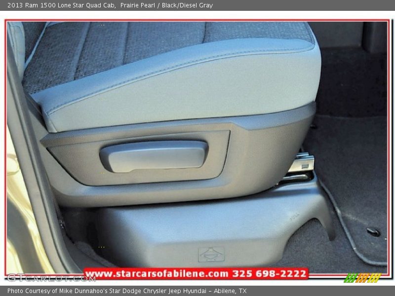 Prairie Pearl / Black/Diesel Gray 2013 Ram 1500 Lone Star Quad Cab