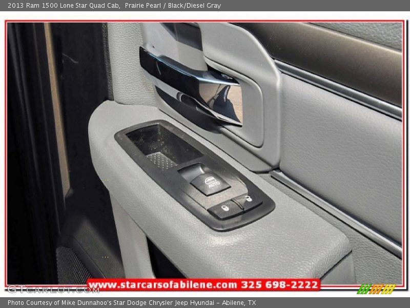 Prairie Pearl / Black/Diesel Gray 2013 Ram 1500 Lone Star Quad Cab