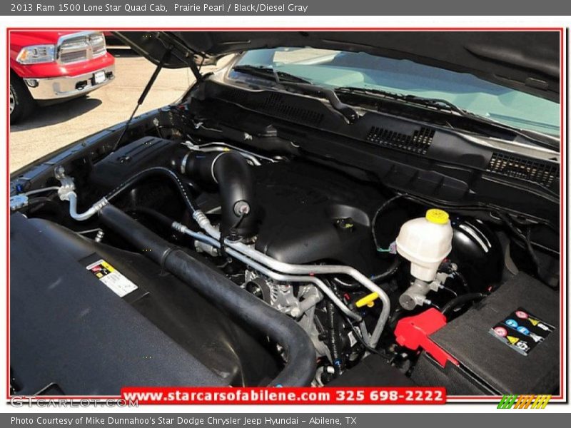 Prairie Pearl / Black/Diesel Gray 2013 Ram 1500 Lone Star Quad Cab