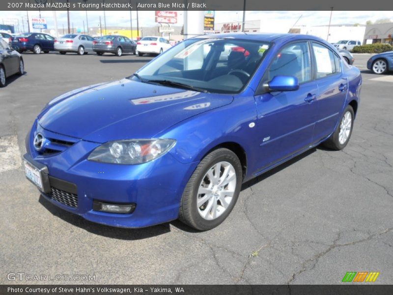 Aurora Blue Mica / Black 2007 Mazda MAZDA3 s Touring Hatchback