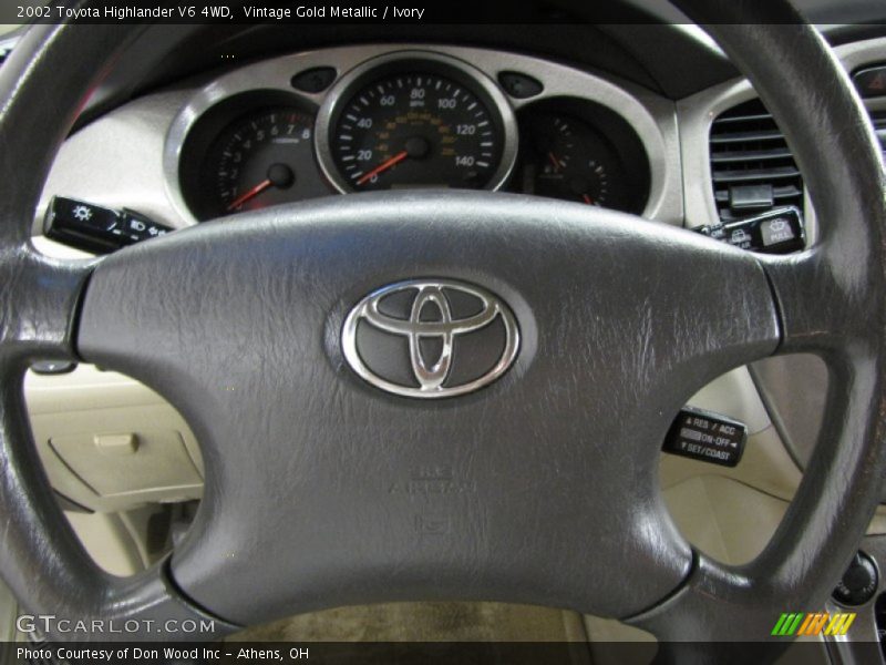 Vintage Gold Metallic / Ivory 2002 Toyota Highlander V6 4WD
