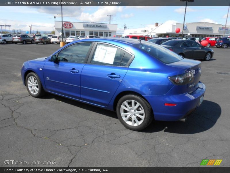 Aurora Blue Mica / Black 2007 Mazda MAZDA3 s Touring Hatchback