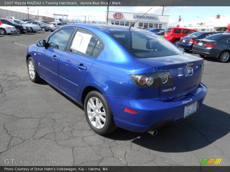 Aurora Blue Mica / Black 2007 Mazda MAZDA3 s Touring Hatchback