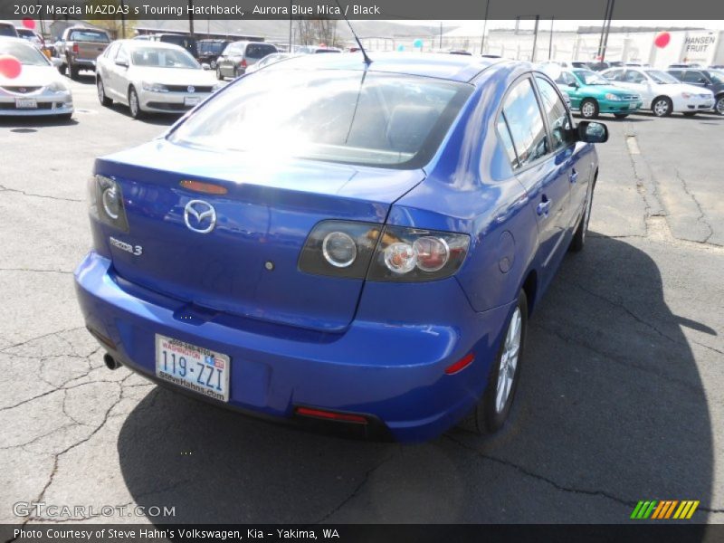 Aurora Blue Mica / Black 2007 Mazda MAZDA3 s Touring Hatchback