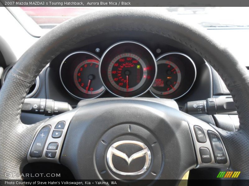 Aurora Blue Mica / Black 2007 Mazda MAZDA3 s Touring Hatchback