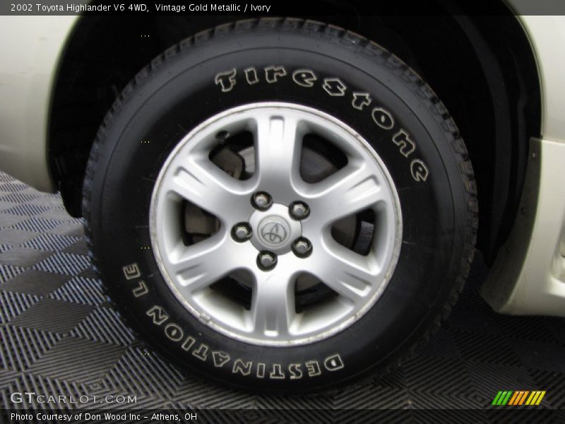 Vintage Gold Metallic / Ivory 2002 Toyota Highlander V6 4WD