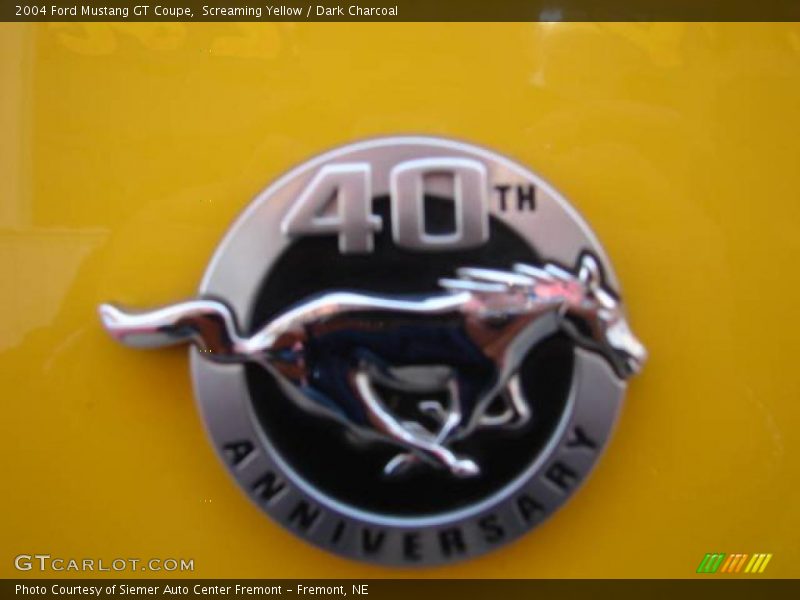 Screaming Yellow / Dark Charcoal 2004 Ford Mustang GT Coupe