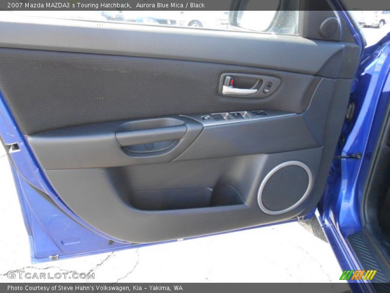 Aurora Blue Mica / Black 2007 Mazda MAZDA3 s Touring Hatchback