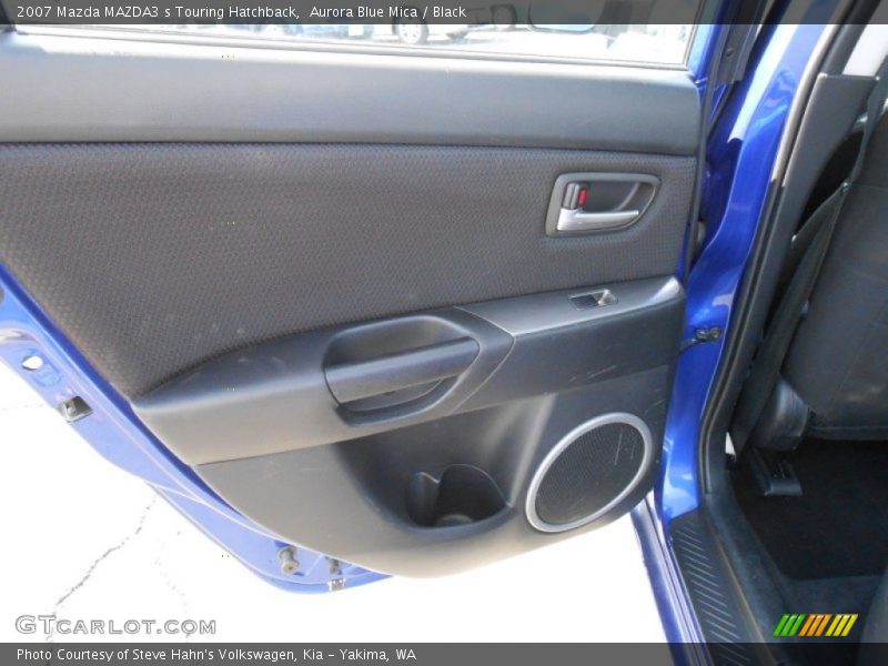 Aurora Blue Mica / Black 2007 Mazda MAZDA3 s Touring Hatchback