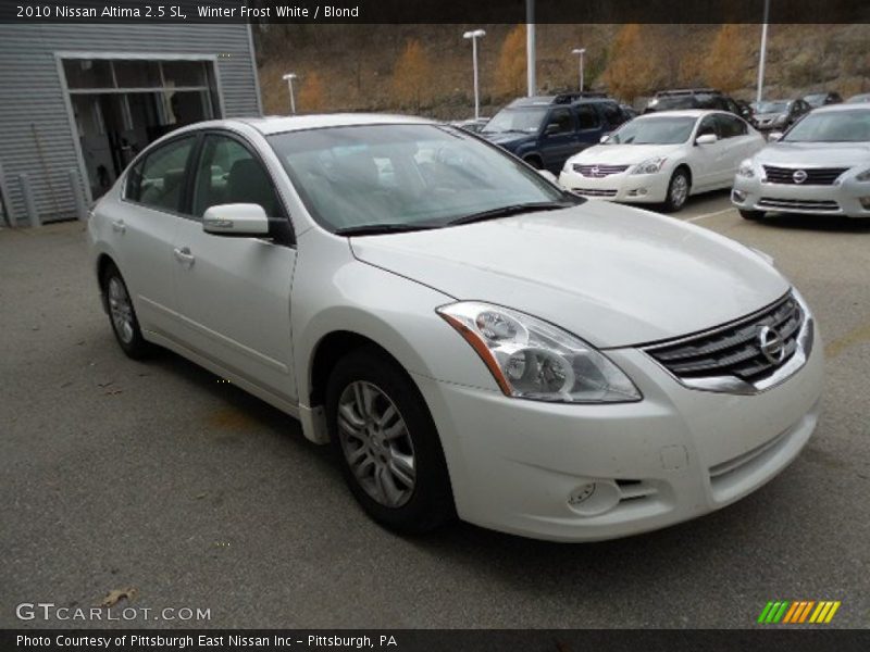 Winter Frost White / Blond 2010 Nissan Altima 2.5 SL