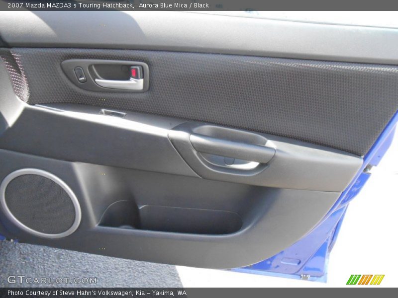 Aurora Blue Mica / Black 2007 Mazda MAZDA3 s Touring Hatchback
