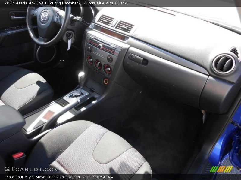 Aurora Blue Mica / Black 2007 Mazda MAZDA3 s Touring Hatchback