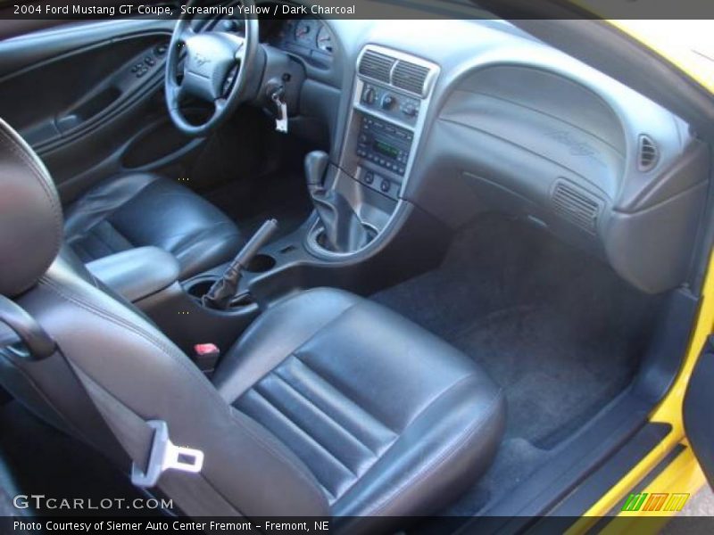 Screaming Yellow / Dark Charcoal 2004 Ford Mustang GT Coupe