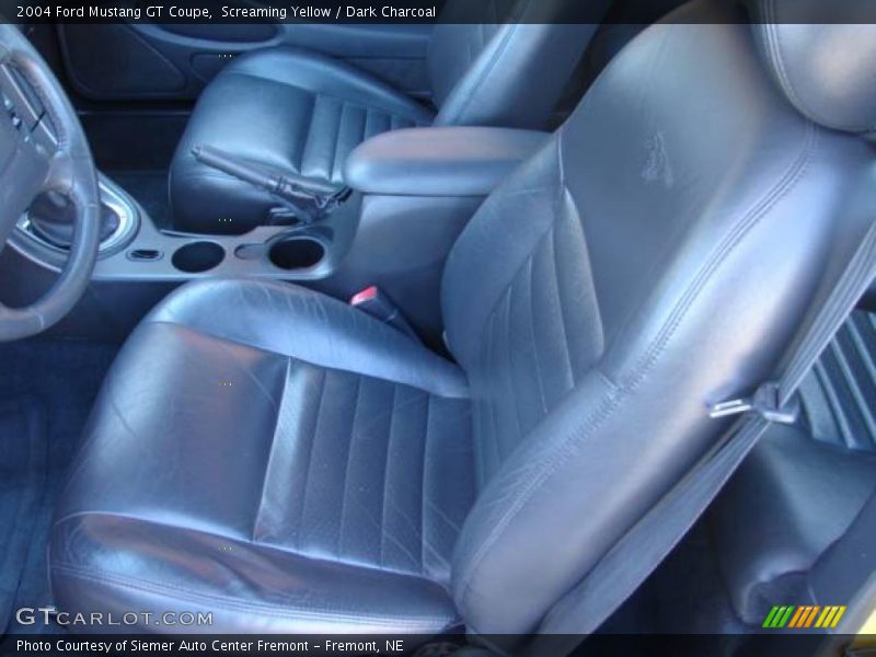 Screaming Yellow / Dark Charcoal 2004 Ford Mustang GT Coupe