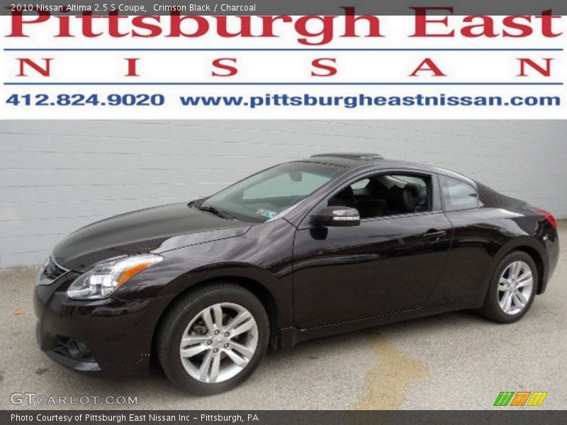 Crimson Black / Charcoal 2010 Nissan Altima 2.5 S Coupe
