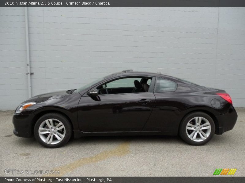 Crimson Black / Charcoal 2010 Nissan Altima 2.5 S Coupe