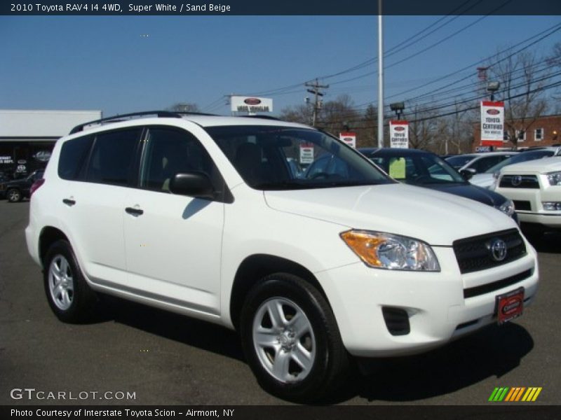 Super White / Sand Beige 2010 Toyota RAV4 I4 4WD