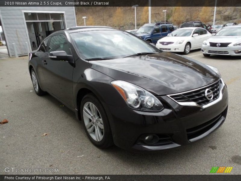 Crimson Black / Charcoal 2010 Nissan Altima 2.5 S Coupe