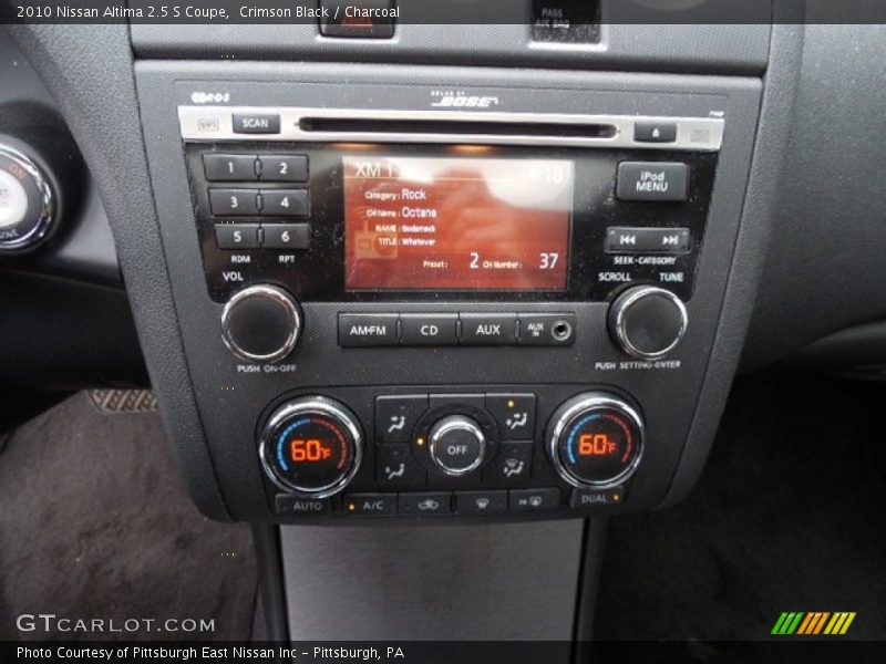 Crimson Black / Charcoal 2010 Nissan Altima 2.5 S Coupe