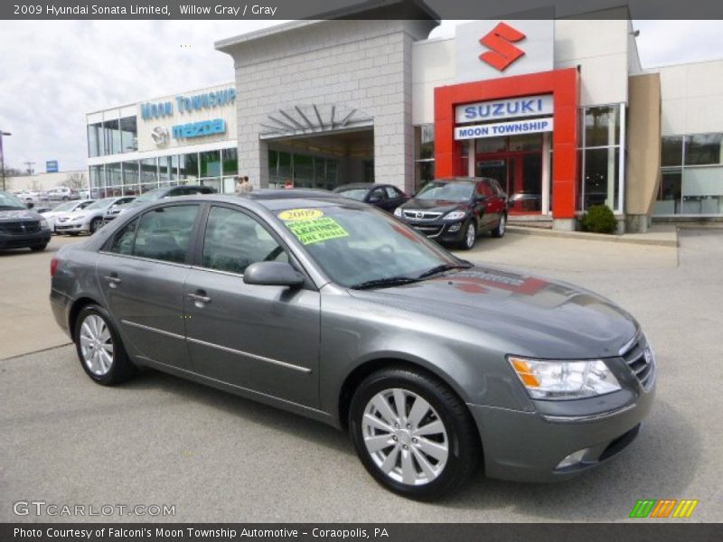 Willow Gray / Gray 2009 Hyundai Sonata Limited
