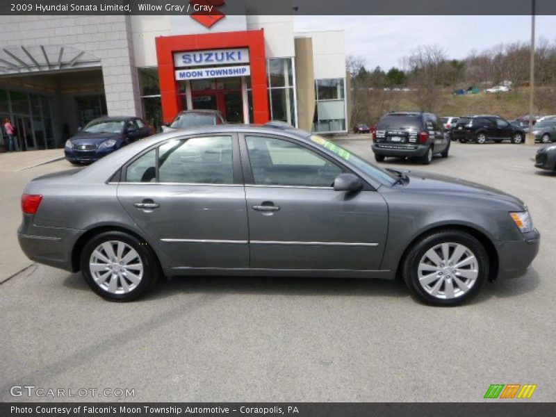 Willow Gray / Gray 2009 Hyundai Sonata Limited