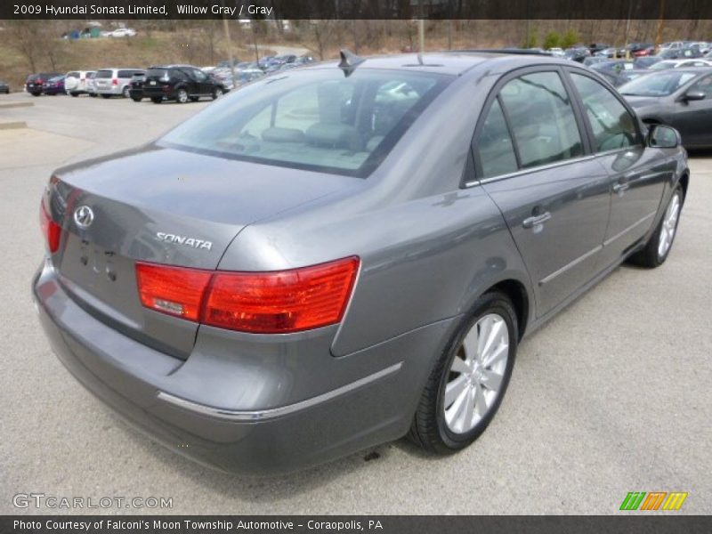 Willow Gray / Gray 2009 Hyundai Sonata Limited