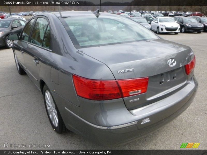 Willow Gray / Gray 2009 Hyundai Sonata Limited