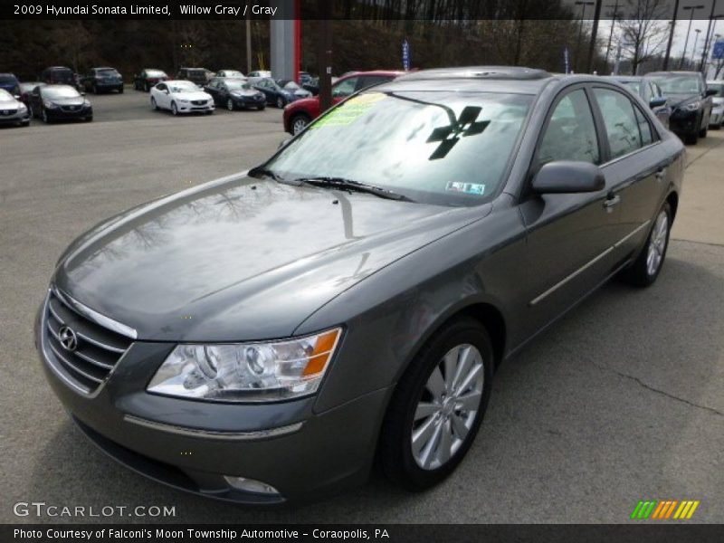 Willow Gray / Gray 2009 Hyundai Sonata Limited