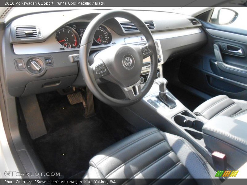 White Gold Metallic / Black 2010 Volkswagen CC Sport