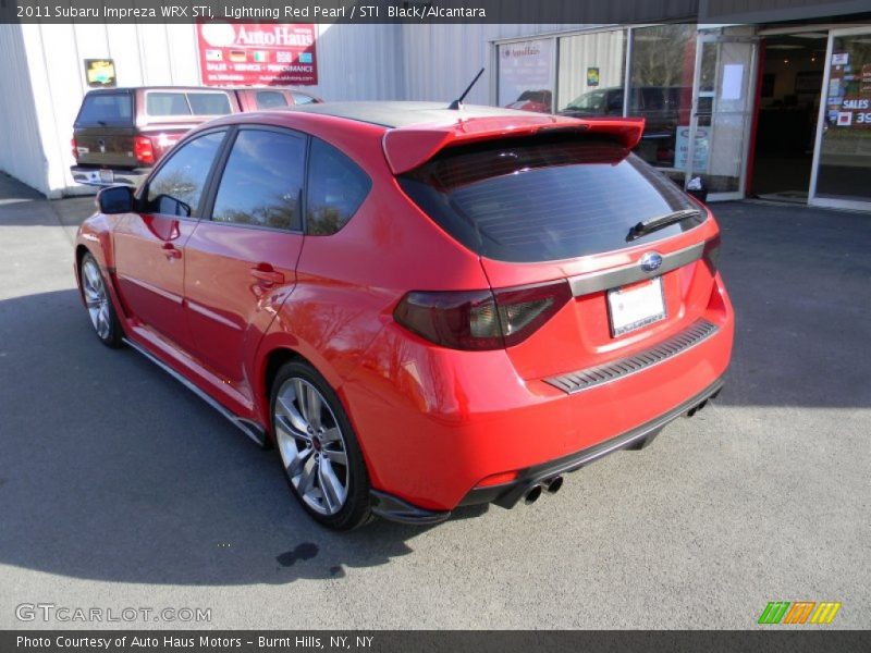 Lightning Red Pearl / STI  Black/Alcantara 2011 Subaru Impreza WRX STi