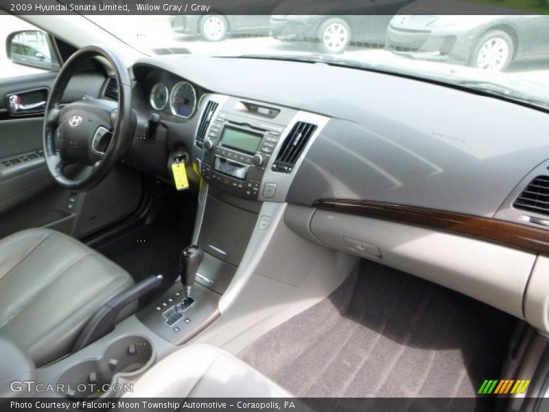 Willow Gray / Gray 2009 Hyundai Sonata Limited