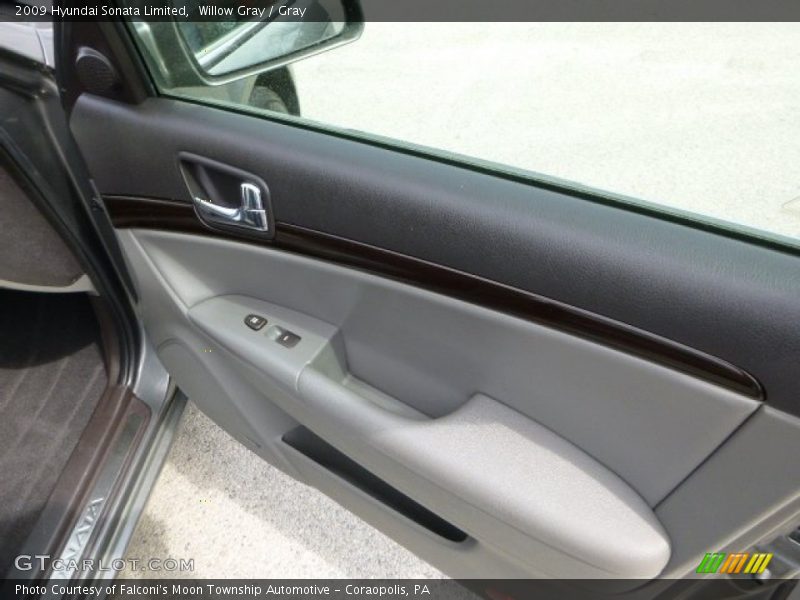 Willow Gray / Gray 2009 Hyundai Sonata Limited